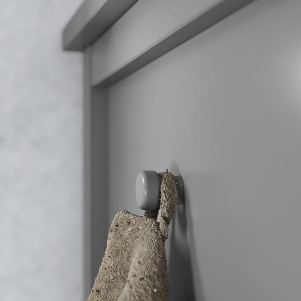 GULLABERG Clóset, gris, 128x64x201 cm