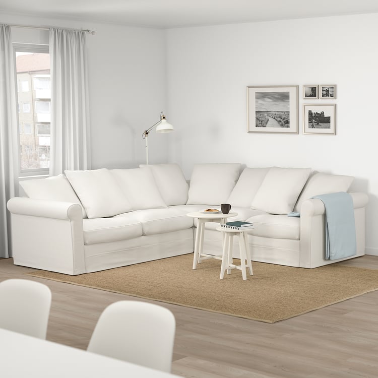HÄRLANDA Sofá esquina 4 asientos, Inseros blanco IKEA Mexico