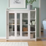 HAUGA Combinación de almacenamiento, blanco, 244x46x116 cm