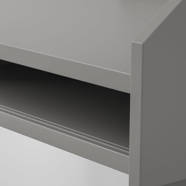HAUGA Escritorio, gris, 100x45 cm