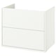 Opción: HAVBÄCK Mueble lavabo con cajones, blanco, 76x53x64 cm