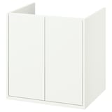 HAVBÄCK Mueble para lavabo con puertas, blanco, 61x53x64 cm