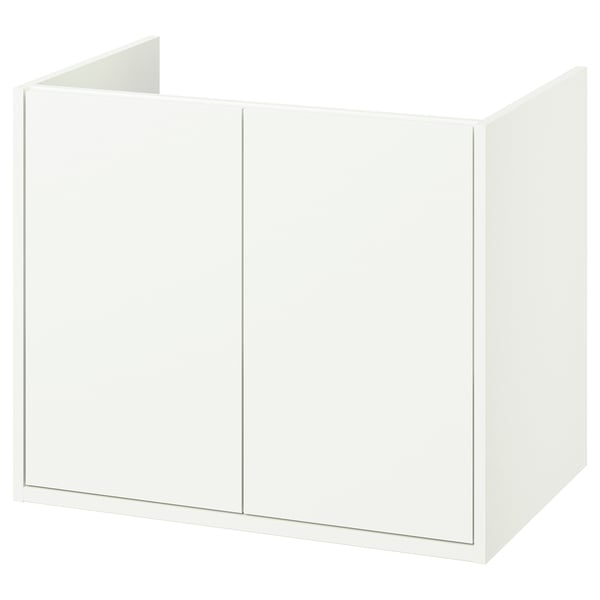 HAVBÄCK Mueble para lavabo con puertas, blanco, 76x53x64 cm