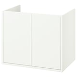 HAVBÄCK Mueble para lavabo con puertas, blanco, 76x53x64 cm