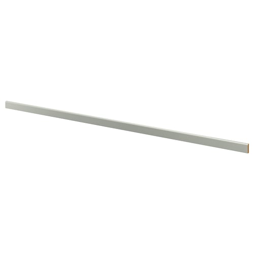 HAVSTORP Moldura redondeada, gris claro, 221 cm