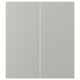 Opción: HAVSTORP Puerta de gabinete esquina, 2 pzas, gris claro, 33x76 cm