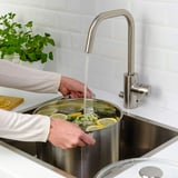 HEMKOMST Olla con tapa, ac inox/vidrio, 10 l