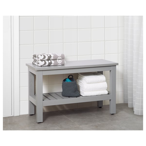 HEMNES Banca, gris, 83 cm