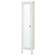 HEMNES Gab alto c/espejo, blanco, 49x31x200 cm