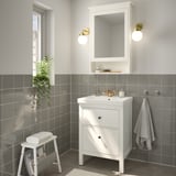 HEMNES / ORRSJÖN Mueble de lavabo con cajones/lavabo