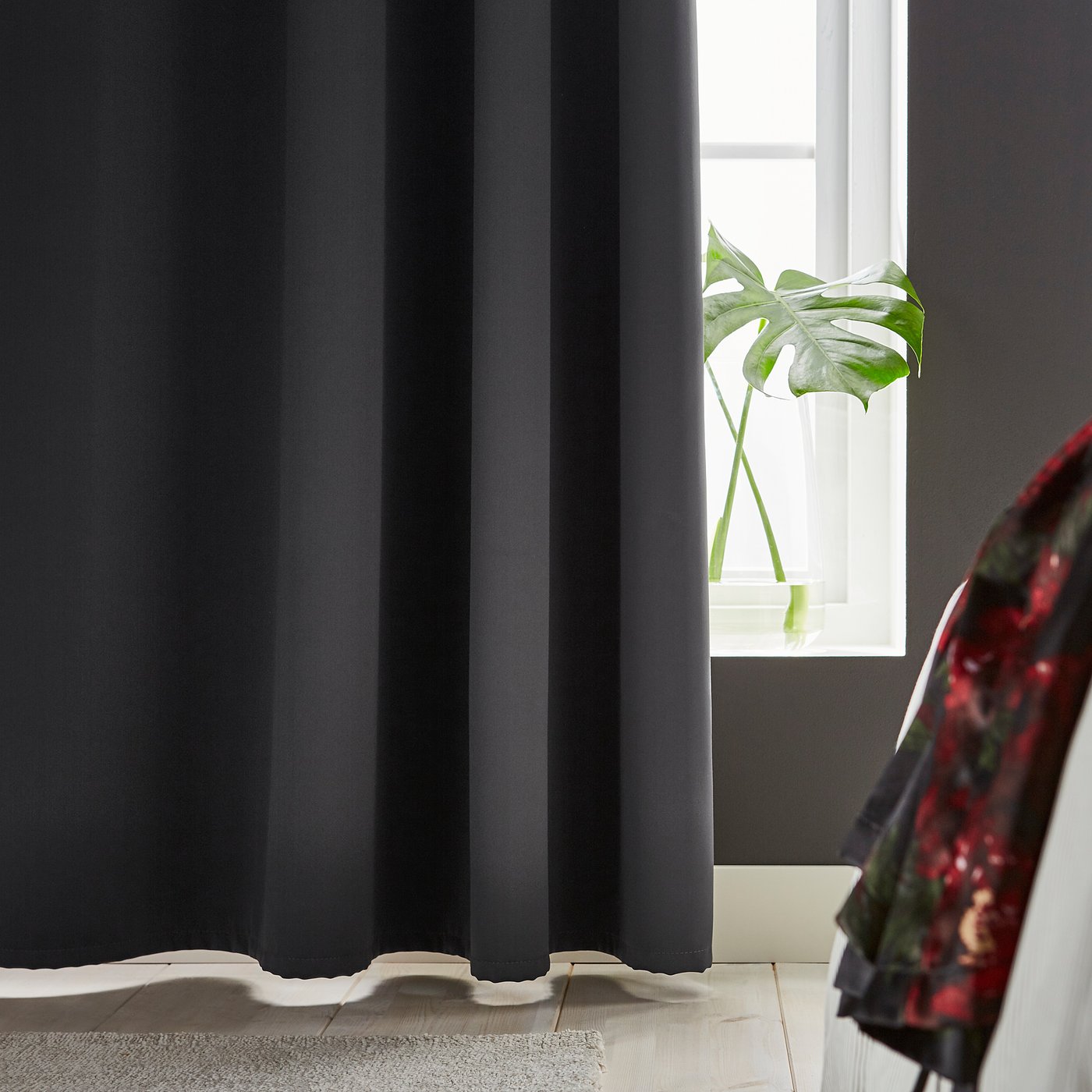 hilleborg cortinas bloqueadoras de luz par gris 145x250 cm