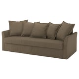 HOLMSUND Funda para sofá cama de 3 asientos, Kilanda café grisáceo
