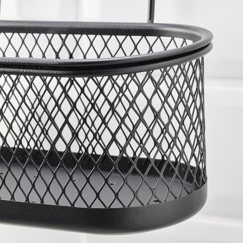 HULTARP Recipiente, negro/malla, 31x16 cm - IKEA