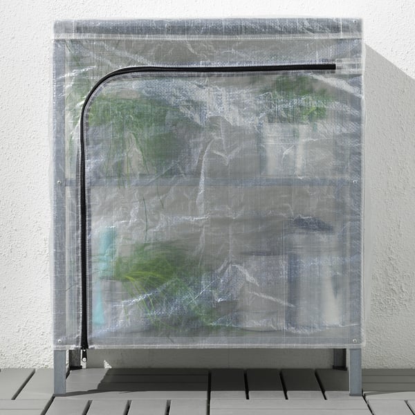 HYLLIS Estante con funda, transparente, 60x27x74 cm - IKEA Mexico