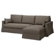 HYLTARP Sofá 3 asientos c/chaiselongue dcha, Gransel café grisáceo