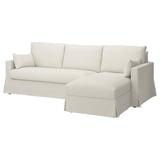 HYLTARP Sofá 3 asientos c/chaiselongue dcha, Gransel natural