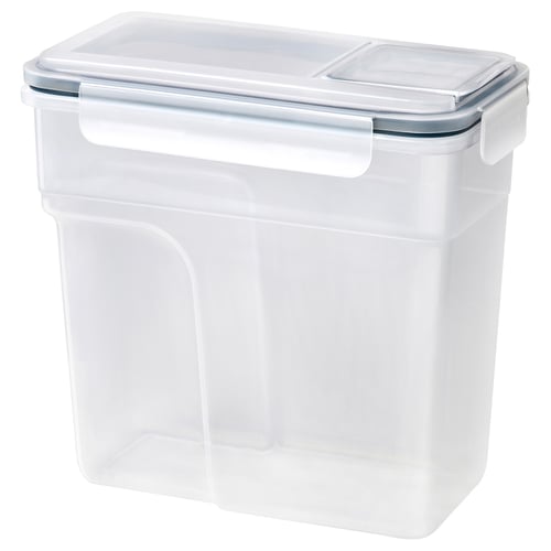 IKEA 365+ Frasco con tapa, rectangular/plástico, 3.2 l