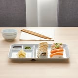 IKEA 365+ Plato con compartimentos, blanco, 31x19 cm