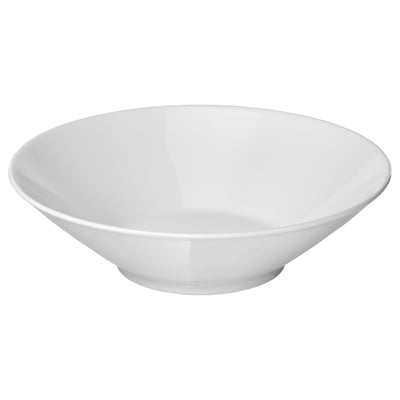 IKEA 365+ Plato hondo con tazón, laterales en ángulo blanco, 22 cm