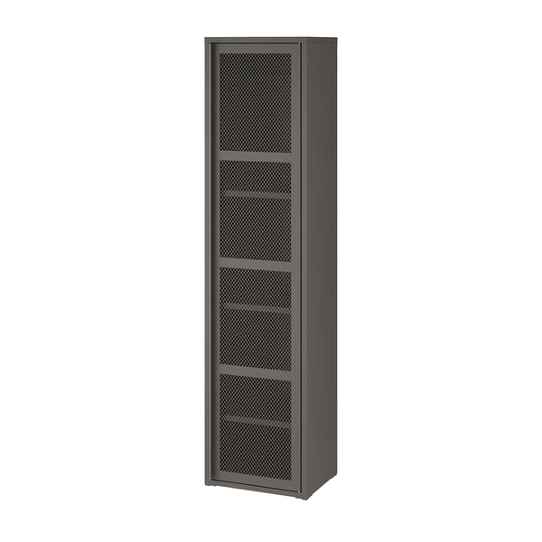 IVAR Gabinete con puerta - gris malla - IKEA
