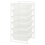 JONAXEL Combinación de almacenamiento, blanco, 50x51x104 cm