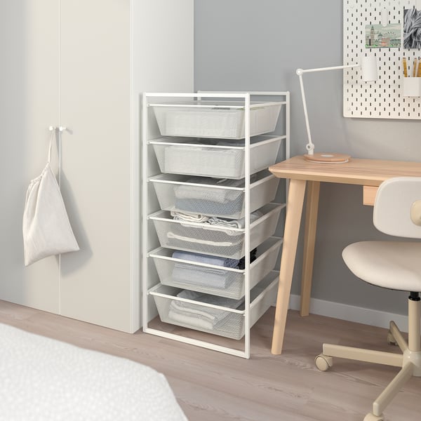 JONAXEL Combinación de almacenamiento, blanco, 50x51x104 cm