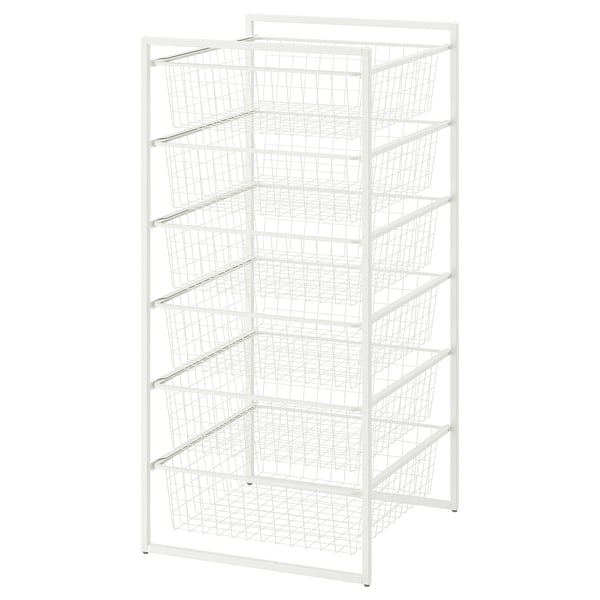 JONAXEL Combinación de almacenamiento, blanco, 50x51x104 cm