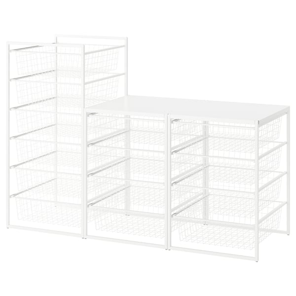 JONAXEL Combinación de almacenamiento, blanco, 148x51x104 cm