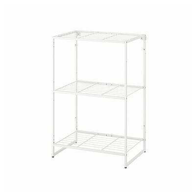 JOSTEIN Estante, int/ext/alambre blanco, 61x40x90 cm