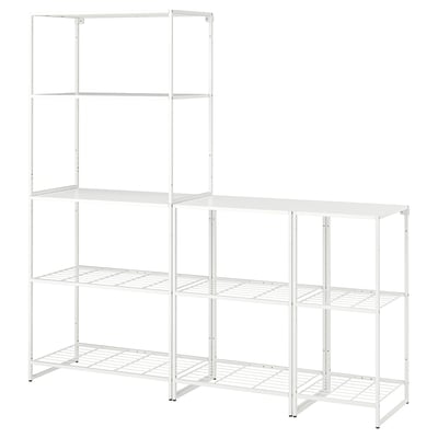 JOSTEIN Estante, int/ext/blanco, 182x40x180 cm