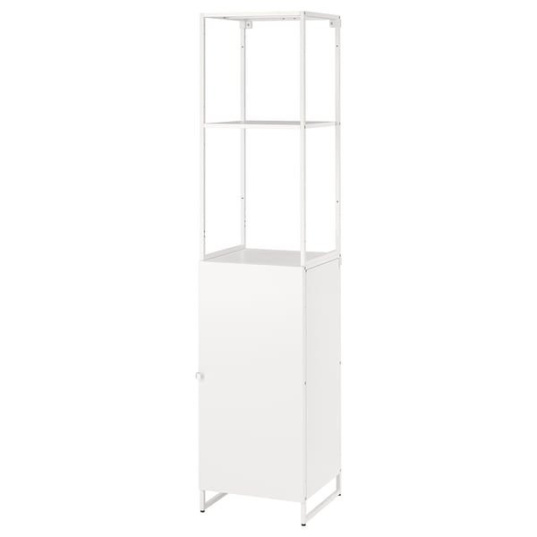 JOSTEIN Estantería con puerta, int/ext/blanco, 41x44x180 cm