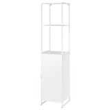 JOSTEIN Estantería con puerta, int/ext/blanco, 41x44x180 cm