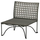 JUTHOLMEN Módulo de 1 asiento, exterior, café grisáceo oscuro
