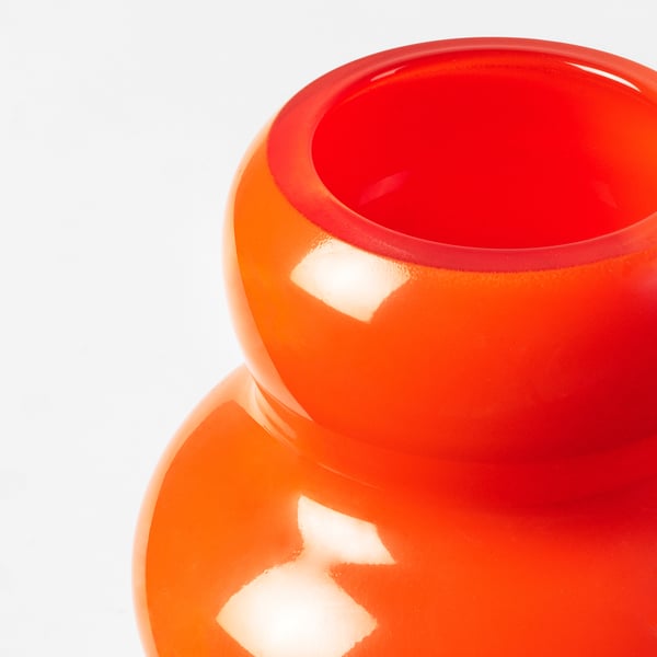 KÄLLARHALS Florero, naranja, 26 cm