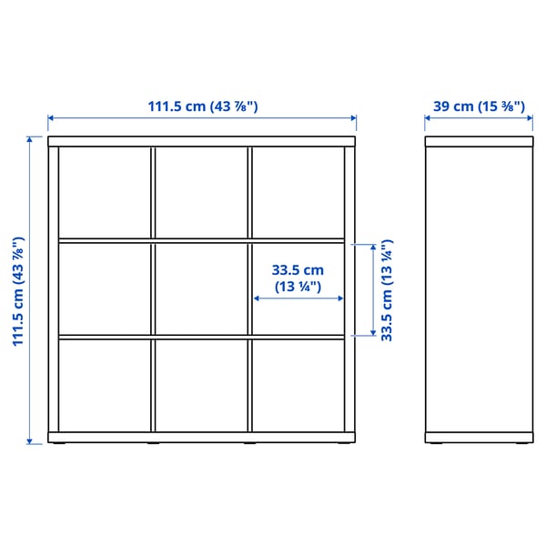 KALLAX Estantería, blanco, 42x112 cm - IKEA