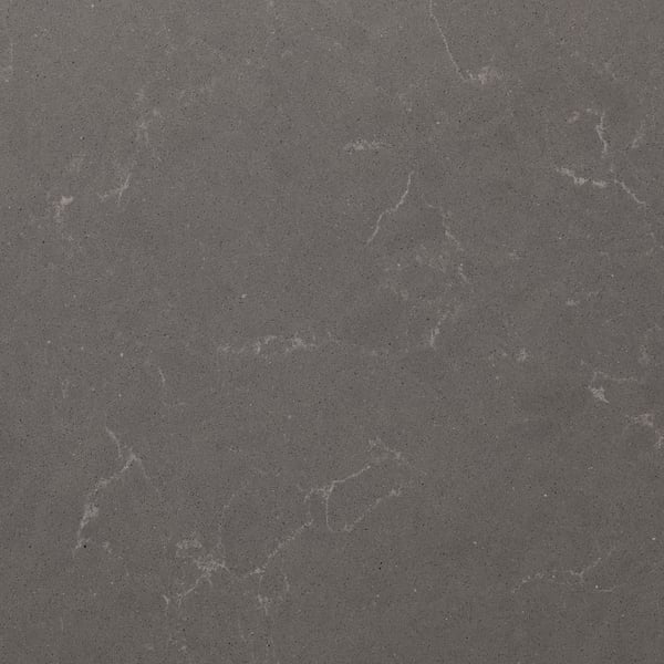 KASKER Barra a medida, gris oscuro mate/efecto mármol cuarzo, 1 m²x2.0 cm
