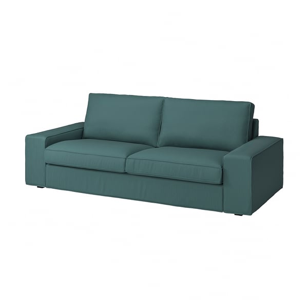 KIVIK Sofá con 3 asientos, Kelinge gris turquesa