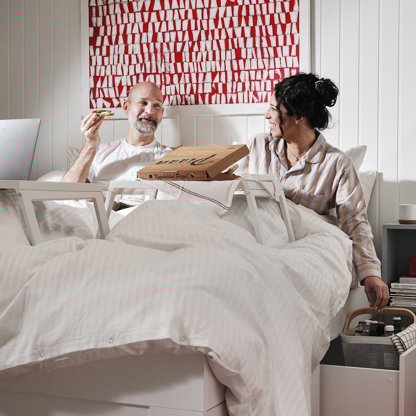 KLIPSK Bandeja de cama, blanco IKEA Mexico