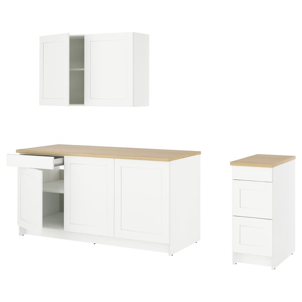 KNOXHULT Cocina, blanco Estructura, 297.2x61.0x223.5 cm