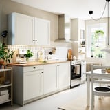 KNOXHULT Cocina, blanco Estructura, 297.2x61.0x223.5 cm