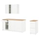 Opción: KNOXHULT Cocina, blanco, 297.2x61.0x223.5 cm