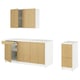 KNOXHULT Cocina, efecto roble, 297.2x61.0x223.5 cm