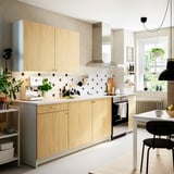 KNOXHULT Cocina, efecto roble, 297.2x61.0x223.5 cm