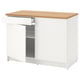 Opción: KNOXHULT Gabinete bajo con puertas y cajón, blanco, 121.9x61.0x91.4 cm