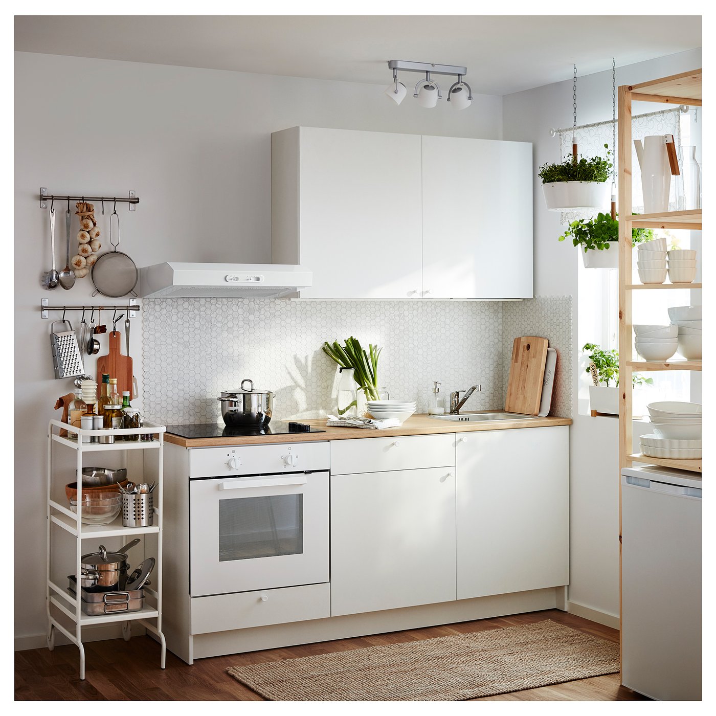 KNOXHULT Gabinete bajo de esquina - blanco - IKEA