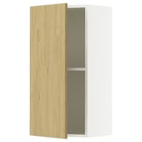 KNOXHULT Gabinete de pared con puerta, efecto roble, 38.1x30.5x76.2 cm