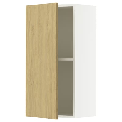 KNOXHULT Gabinete de pared con puerta, efecto roble, 38.1x30.5x76.2 cm