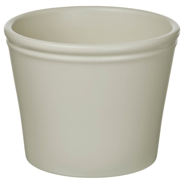 KÖRSBÄRSBJÖRK Maceta, gris claro/beige, 12 cm