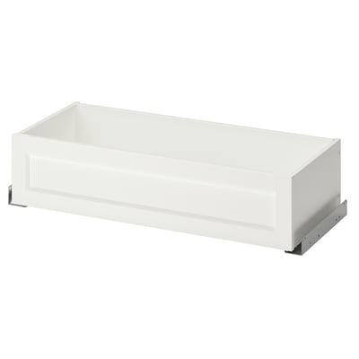 KOMPLEMENT Cajón con frente enmarcado, blanco, 75x35 cm