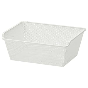 KOMPLEMENT Canasta de alambre, blanco, 50x35 cm